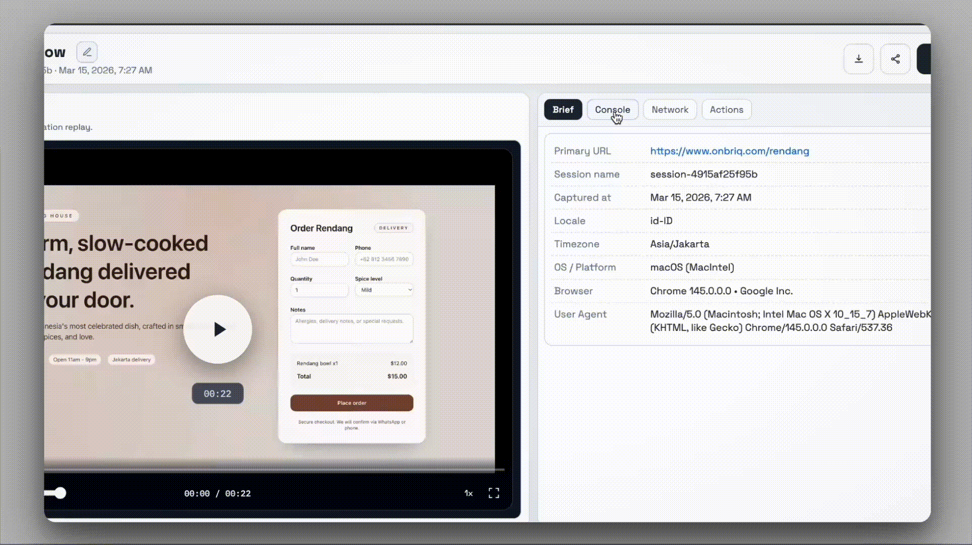Briq — Full Debug Context
